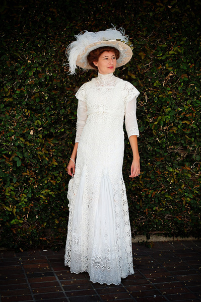 Edwardian lace hotsell wedding dress