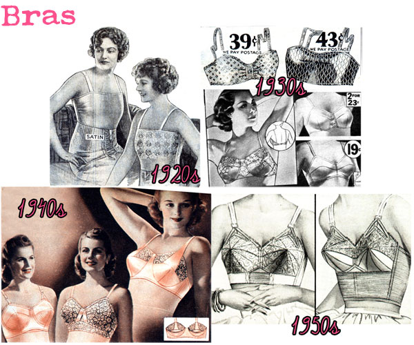 Under-Structure- Changes in Silhouette from the 1920s to the 1950s –  Wearing History® Blog