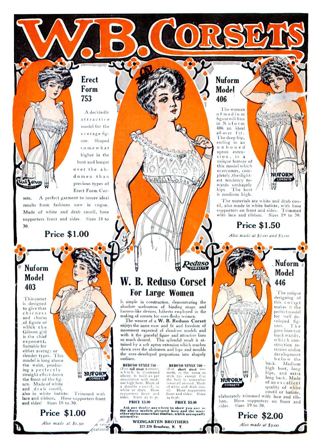 W.B. Corsets Ad, 1907 – Wearing History® Blog