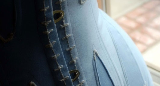 Finished Project: Blue Corset from 1868
