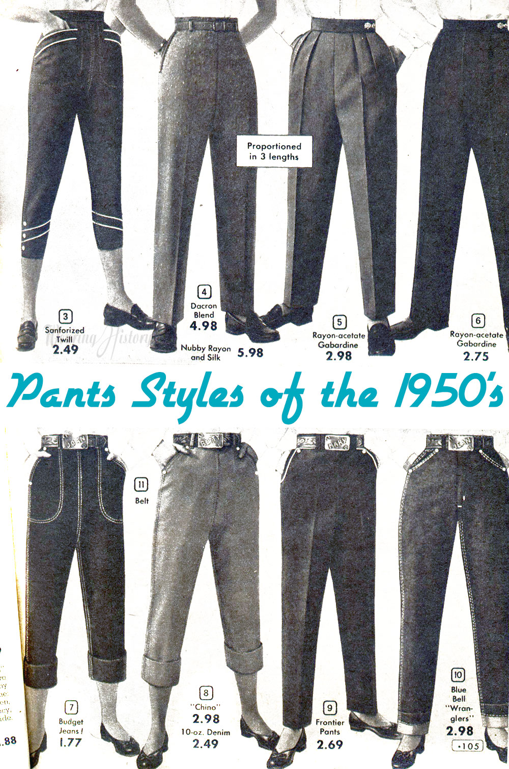 A Primer: 1930's-1950's Trousers & Pants For Women – Wearing