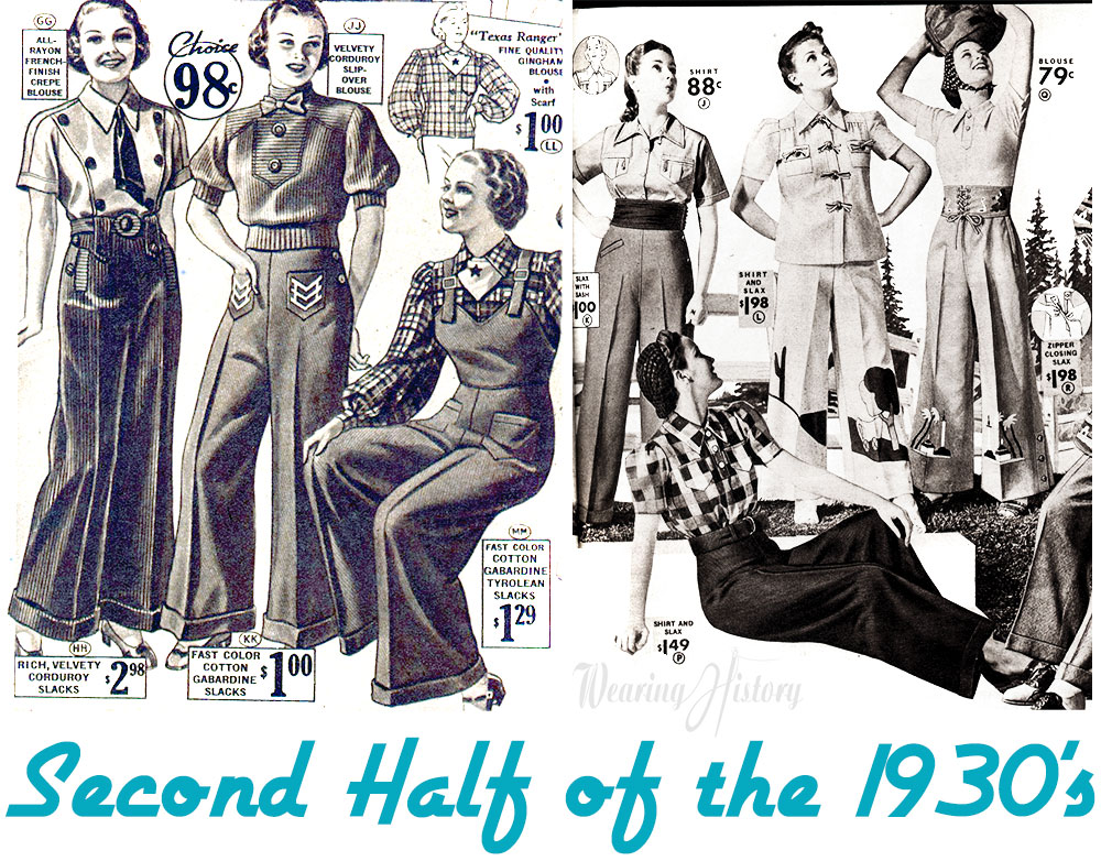 E-pattern Late 1930s Elastic Waist Trousers & Halter Top Beach Pajamas  Wearing History PDF - Etsy