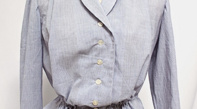 Finished Project (and Pattern Sample):  “Elsie” 1910’s Blouse