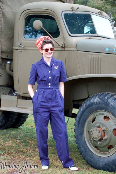 E-Pattern- WWII Homefront- 1940s Overalls, Playsuit, & Trousers Patter –  Wearing History