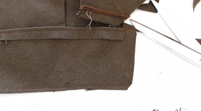 Air Raid Suit Sewing:  Attaching the Back Bodice Facing