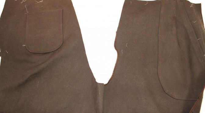 Air Raid Suit Sewing- Back Pockets, Pants Seams, and Pants Tabs