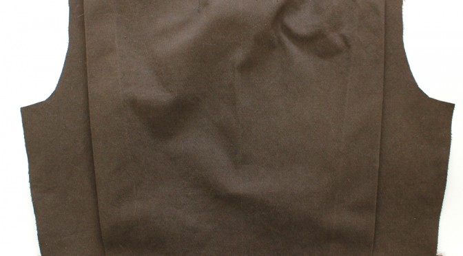 Air Raid Suit Sewing- Back Bodice Pleats