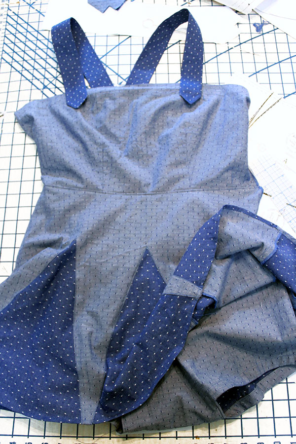 Bathing Suit Sewing:  Sewing the Godets