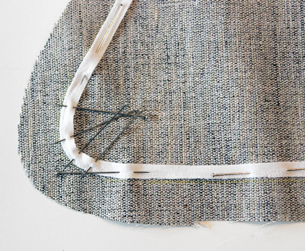Veronica Coat Tutorials:  Taping & Interfacing the Collar