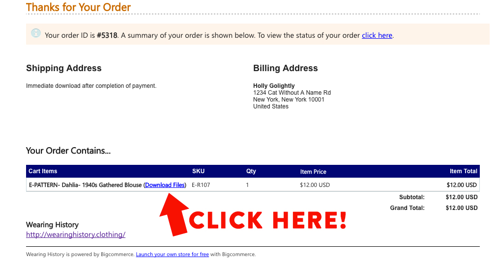How to Download Your Wearing History E-Pattern