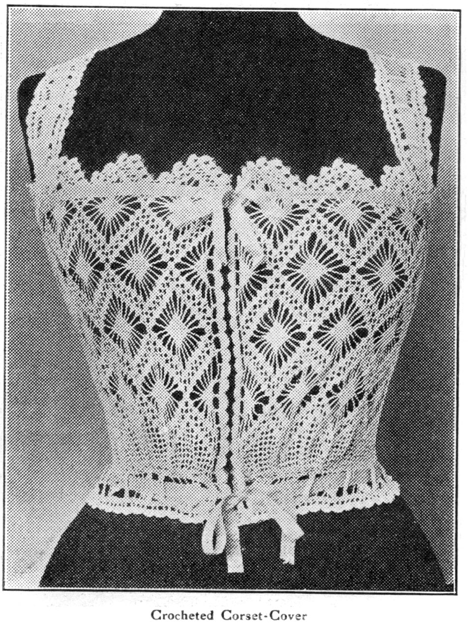 Crochet Lace Edged Corset Top – Free Pattern