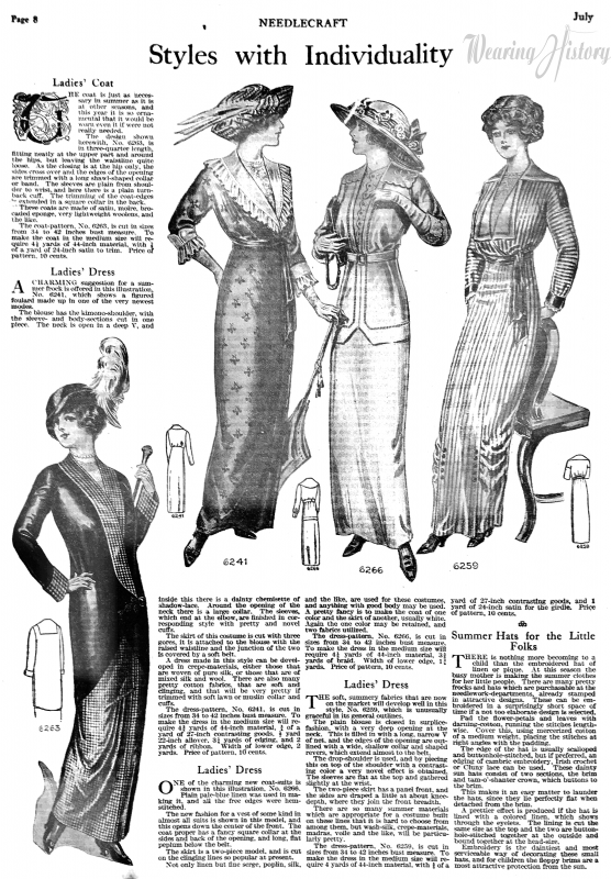 July 1913- Styles with Individuality – Wearing History® Blog