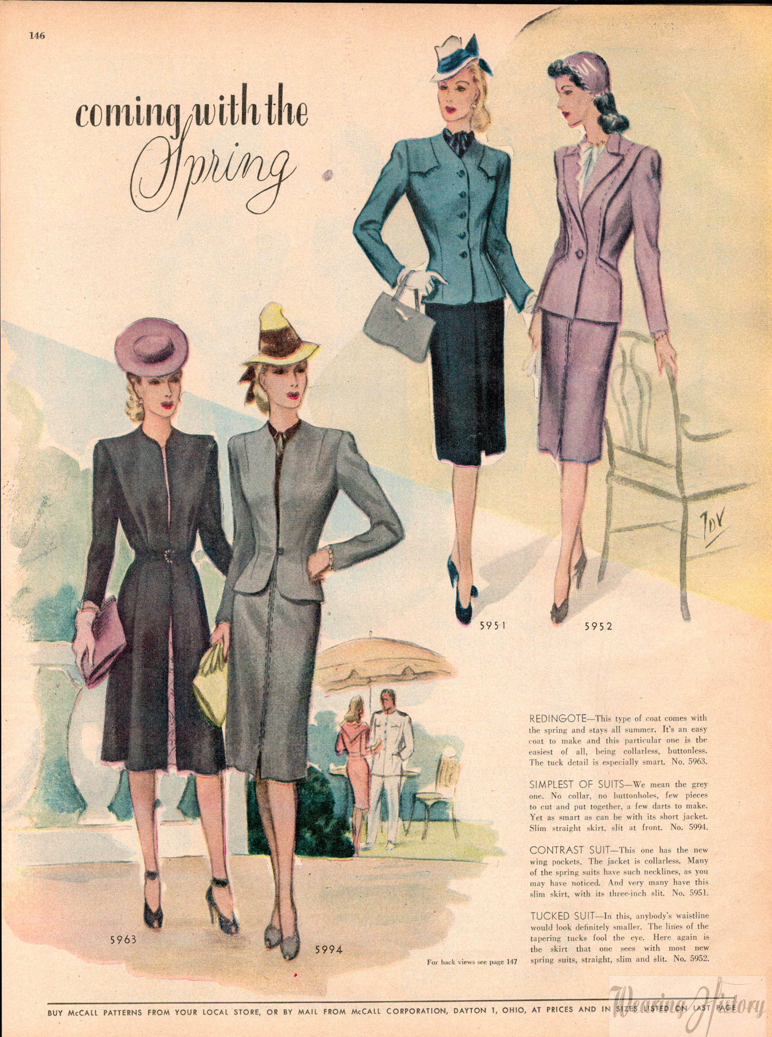 McCall Fashions, February, 1945