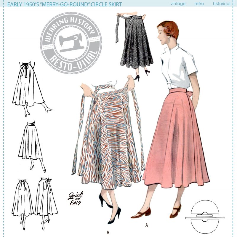 Photo Tutorial: “Merry Go Round” Skirt Opening – Wearing History® Blog