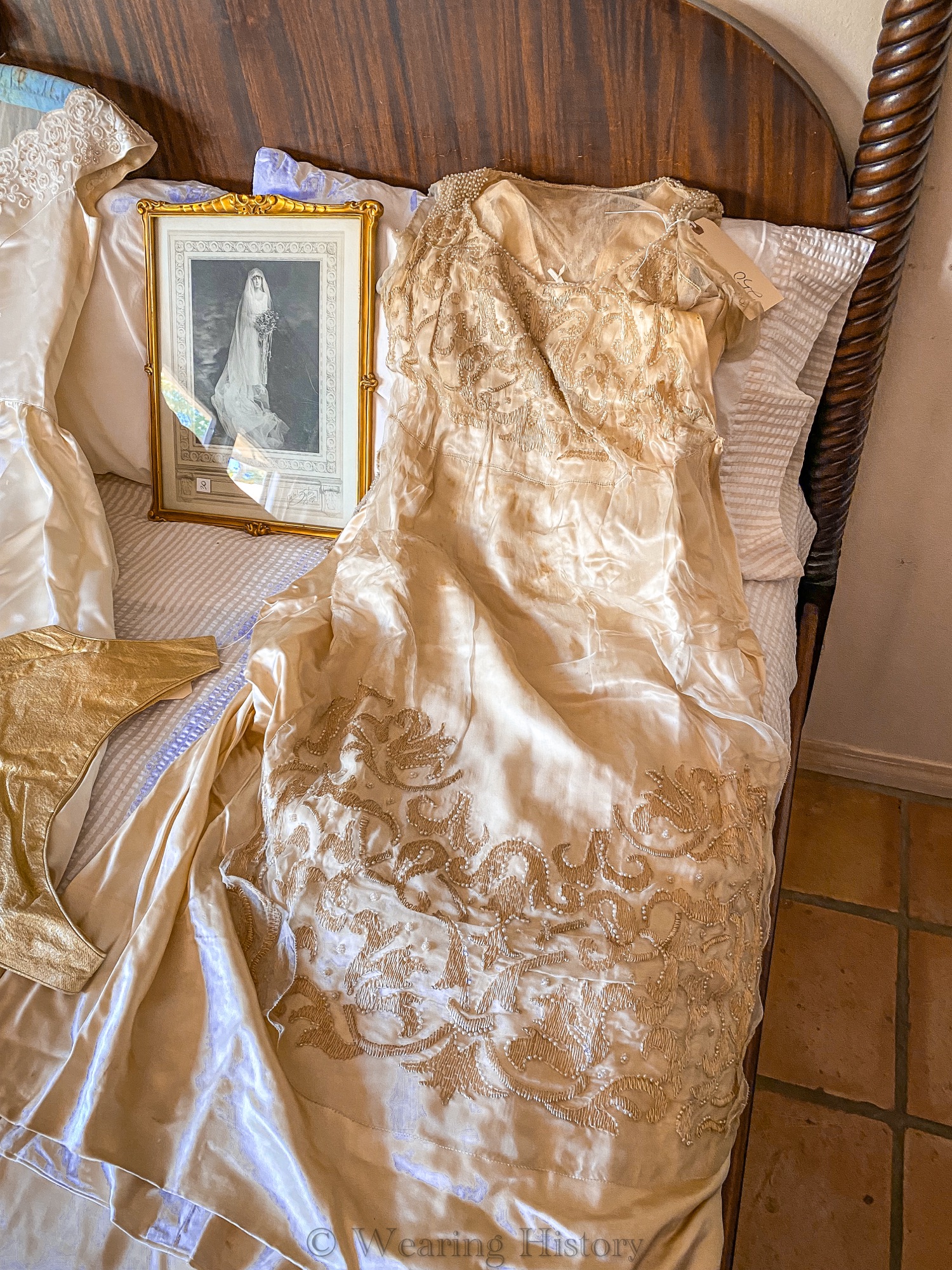 A Vintage 1920s Marshall Field & Co Wedding Dress