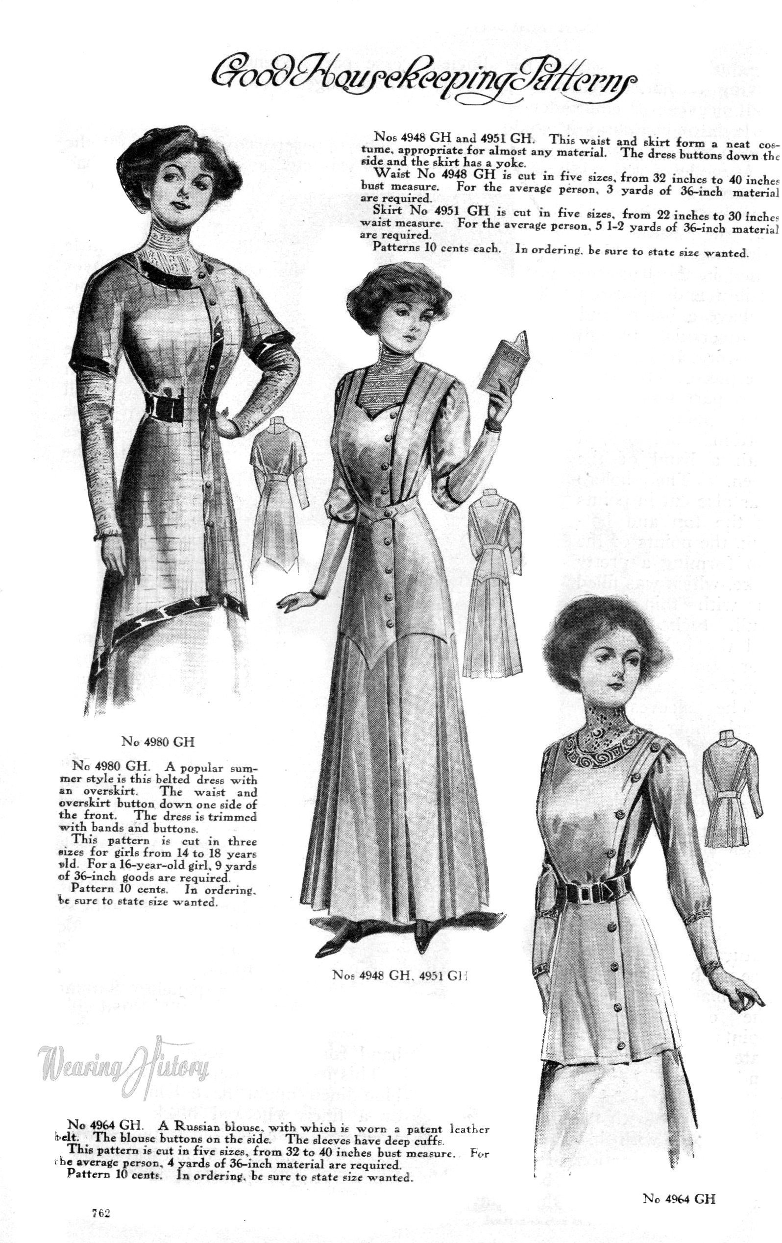 Fashions of 1910- New Princesse Gowns – Wearing History® Blog
