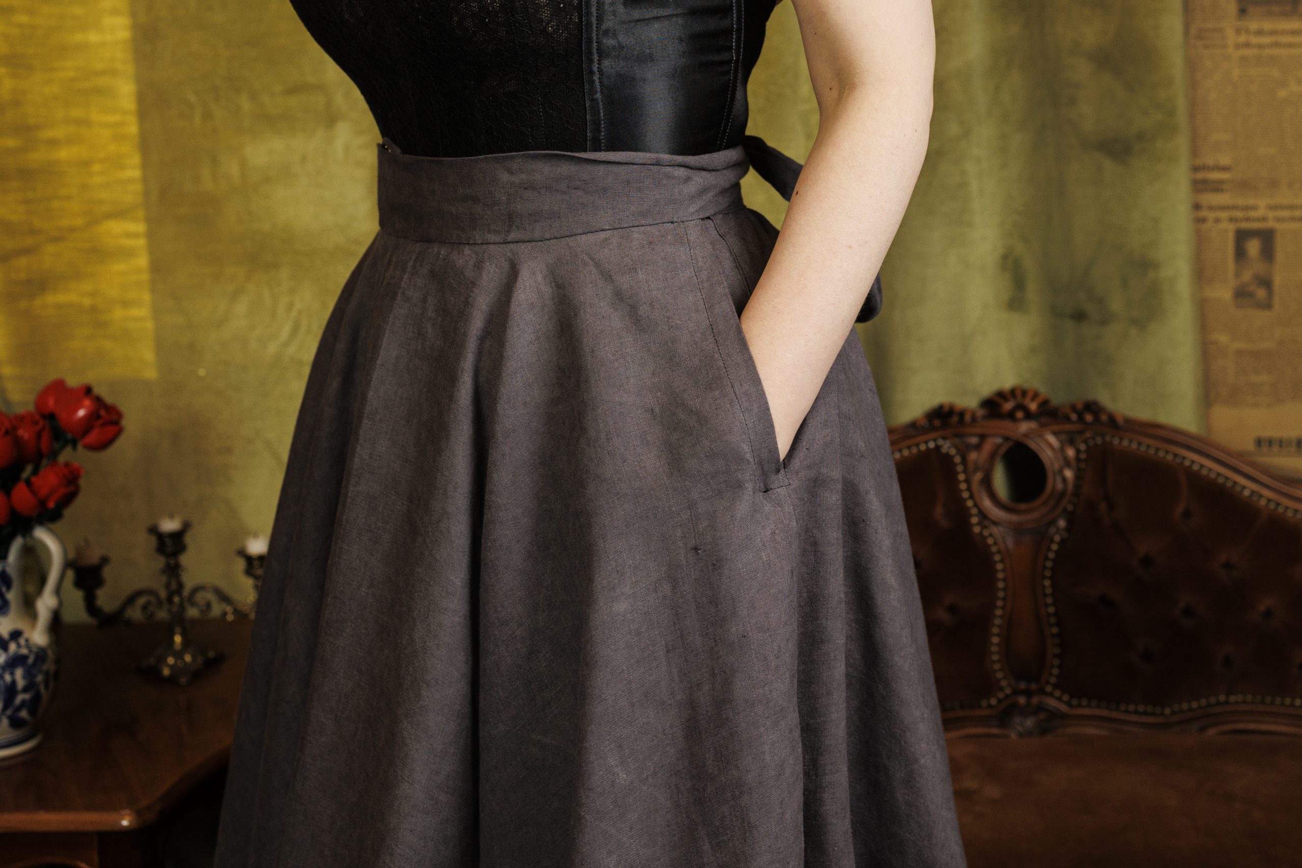 Merry Go Round Skirt- Pocket Hack by Maria of Sew Through Time!